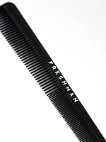 FRESHMAN Расческа-гребень комбинированная зауженная с одной стороны для моделирования и стрижки волос / Collection Carbon, фото 2