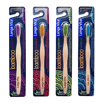 LONGA VITA Щетка зубная бамбуковая для взрослых / Longa Vita, фото 2