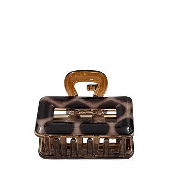 IWOU PROFESSIONAL Краб для волос Жираф коричневый 6,5*5см 1шт, фото 2