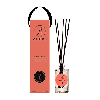 Аромадиффузор, чистый лен / Pure Linen Ambra 50 мл, AMBRA