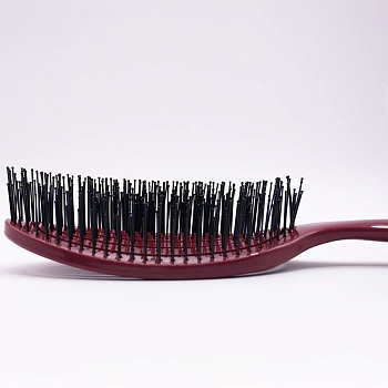 BOUTICLE Расческа гибкая профессиональная для волос с двойными зубьями, бордовая / FLEXIBLE HAIRBRUSH, фото 2