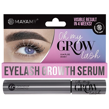 INNOVATOR COSMETICS Сыворотка для роста ресниц / MAYAMY Oh my Grow 4 мл, фото 2