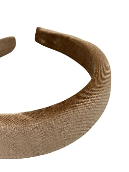 IWOU PROFESSIONAL Ободок для волос Бархат капучино 3см, фото 4