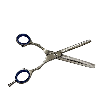 IWOU PROFESSIONAL Ножницы парикмахерские филировочные 6,0 с бирюзовыми ручками, фото 4