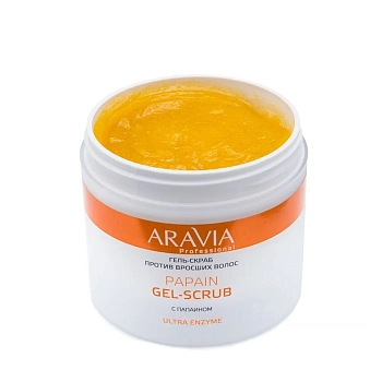 ARAVIA Professional Гель-скраб против вросших волос / Professional Papain Gel-Scrub 300 мл, фото 2