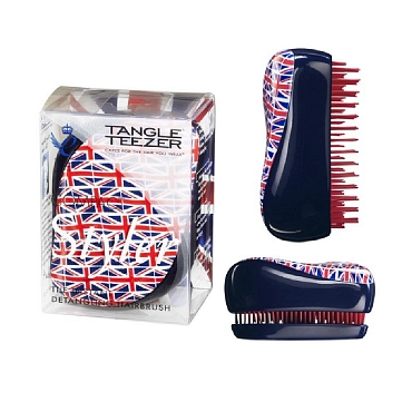 TANGLE TEEZER Расческа для волос / Compact Styler Cool Britannia