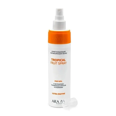 ARAVIA Спрей очищающий против вросших волос с экстрактами тропических фруктов и энзимами / Tropical Fruit Spray 250 мл