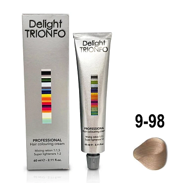 CONSTANT DELIGHT 9-98 крем-краска стойкая для волос, блондин фиолетово-красный / Delight TRIONFO 60 мл