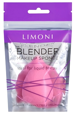 LIMONI Спонж для макияжа / Blender Makeup Sponge Pink