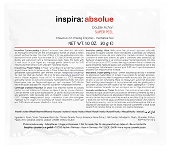 INSPIRA COSMETICS Скраб энзимный 2 в 1 / Double Action Super Peel INSPIRA ABSOLUE 10 г, фото 1