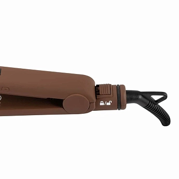 BE-UNI PROFESSIONAL Утюжок-гофре для укладки волос Titan Brown Pro с зеркальным титановым покрытием, коричневый