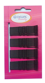 Невидимки черные, волна 50 мм, 40 шт/уп