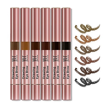 YU.R Карандаш для бровей, теплая ириска / Drawing Eye Brow Warm toffee 2,5 мл, фото 2