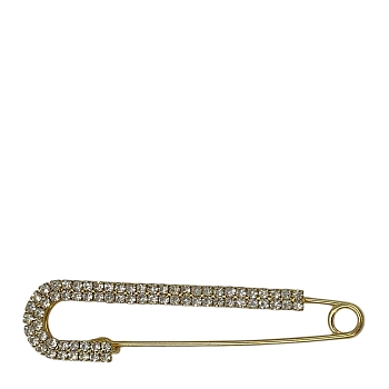 Брошь Булавка со стразами золото