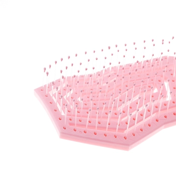 DEWAL BEAUTY Щетка продувная Eco-Friendly айсбег с нейлоновым штифтом, розовая, фото 3