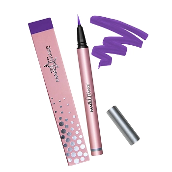 MAKE U MAKE Лайнер-фломастер водостойкий для глаз с фетровым грифелем, фиолетовый лавандовый / MAKEUMAKE 7 мл, фото 2