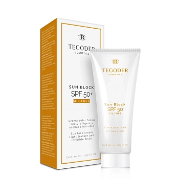 TEGOR Крем солнцезащитный для жирной кожи SPF 50+ / Sun Block oil free 50 мл, фото 2