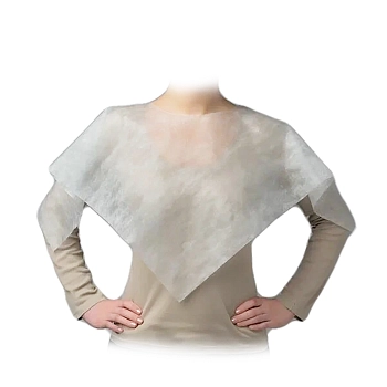 ЧИСТОВЬЕ Пелерина на завязках спанбонд 70*70 25 штук, фото 3