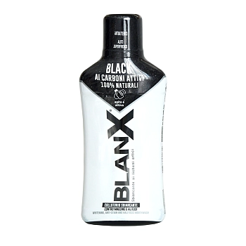 BLANX Ополаскиватель отбеливающий с углем / BlanX Mouthwash Black Charcoal 500 мл, фото 1