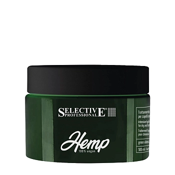 SELECTIVE PROFESSIONAL Маска для интенсивного увлажнения и кондиционирования сухих и ломких волос / HEMP 500 мл, фото 1