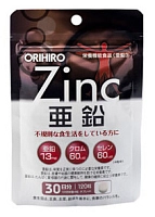 Цинк и селен с хромом, таблетки 120 шт, ORIHIRO