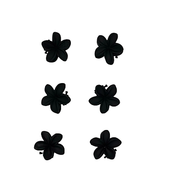 Набор крабов мини Цветочки черные 6шт