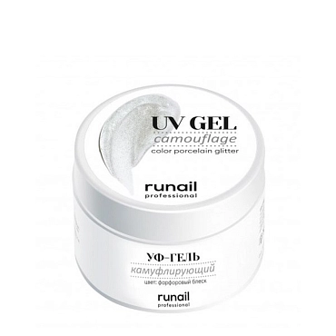 RUNAIL УФ-гель камуфлирующий, фарфоровый блеск 15 гр, фото 3