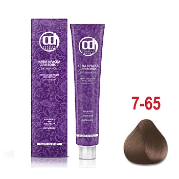 CONSTANT DELIGHT 7/65 краска с витамином С для волос, средне-русый шоколадно-золотистый 100 мл, фото 2