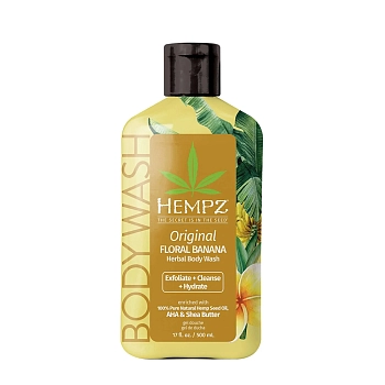 Гель для душа, оригинальный / Hempz Original Floral Banana Herbal Body Wash 500 мл