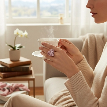 IWOU PROFESSIONAL Кольцо Кристальное сердце, фото 5