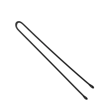 Шпильки черные, прямые 70 мм, 60 шт/уп (на блистере)