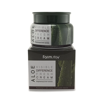 FARMSTAY Крем увлажняющий с экстрактом алоэ для лица 100 г, фото 3