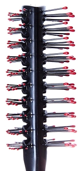 HAIRWAY Щетка Tunnel двухсторонняя, на пластиковой основе, нейлоновые штифты, 2х7 рядов, фото 2