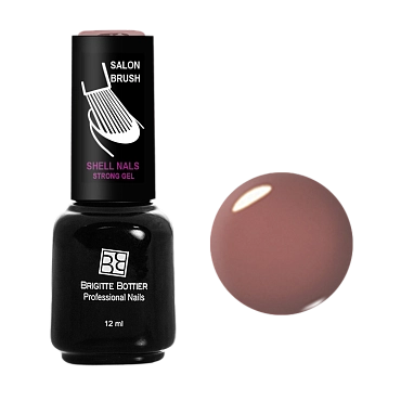 BRIGITTE BOTTIER 968 гель-лак для ногтей, коричнево-розовый / Shell Nails 12 мл