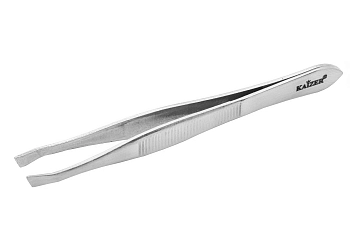 KAIZER Пинцет для бровей, скошенный, матовый, фото 2