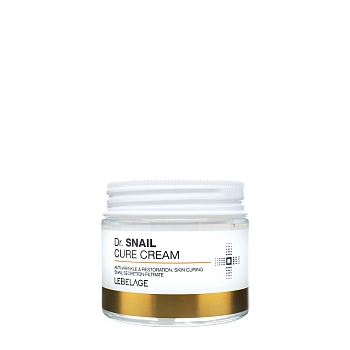 Крем антивозрастной для лица с муцином улитки / Lebelage Dr.Snail Cure Cream 70 мл