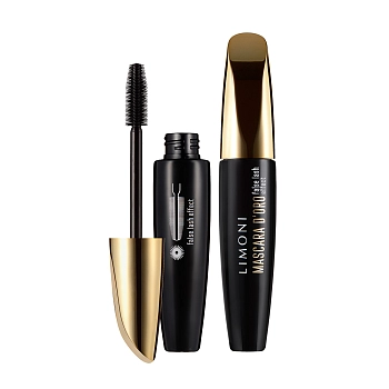 LIMONI Тушь с эффектом накладных ресниц, тон 01 / Mascara Doro 01 black, фото 2