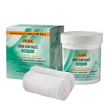 GUAM Бинты-обёртывание для снятия отёчности ног с охлаждающим эффектом / CRYO 2 шт, фото 2