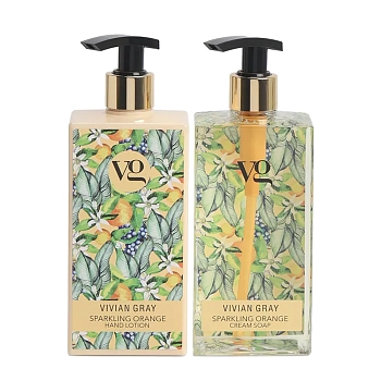 VIVIAN GRAY Набор для рук Искрящийся апельсин (крем-мыло 350 мл + лосьон 350 мл) Vivian Gray Sensational Set Sparkling Orange, фото 2
