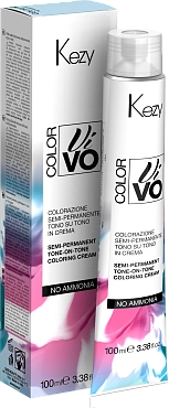 KEZY 0.00 Крем-краска полупермаментная безамиачная для волос тон в тон, нейтральный / Color Vivo No Ammonia 100 мл