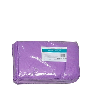 ЧИСТОВЬЕ Простыня 10% SMS Стандарт сиреневый 200 х 80 20 шт (штучно), фото 4