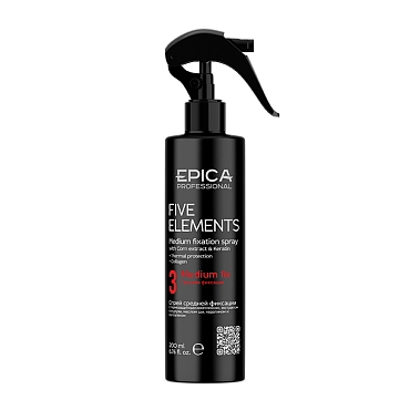 EPICA PROFESSIONAL Спрей для волос средней фиксации с термозащитным комплексом / Styling Five Elements 200 мл