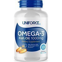 UNIFORCE Добавка биологически активная к пище / Omega-3 1000 мг 120 капсул, фото 1