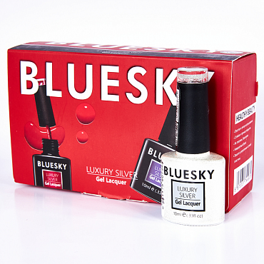 BLUESKY LV392 гель-лак для ногтей / Luxury Silver 10 мл