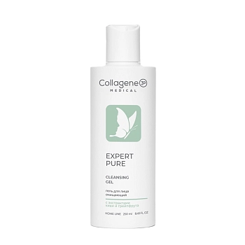 Гель очищающий для лица / EXPERT PURE 250 мл, MEDICAL COLLAGENE 3D