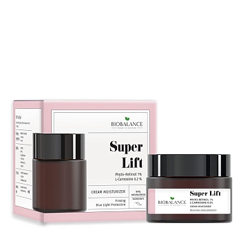 BIOBALANCE Крем для лица с фиторетинолом 1%+ L-карнозином 0,2% / SUPER LIFT CREAM 50 мл, фото 2
