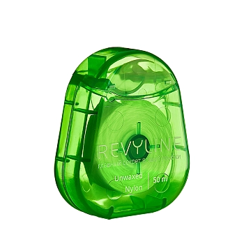 REVYLINE Нить зубная невощеная, нейлон, 50 м, зеленая / Revyline, фото 3