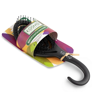 KOSMO SHTUCHKI Расческа с крючком, черная / KOSMO SHTUCHKI, фото 2