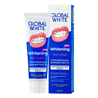 GLOBAL WHITE Паста зубная отбеливающая / Whitening max shine 100 г, фото 4