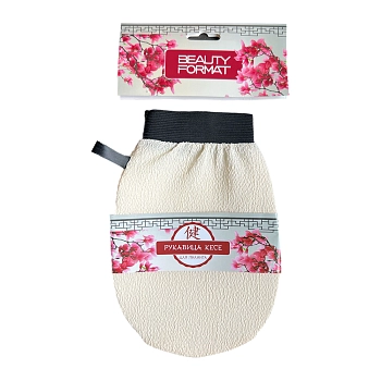 BEAUTY FORMAT Мочалка для пилинга кессе / BEAUTY FORMAT 1 шт, фото 2